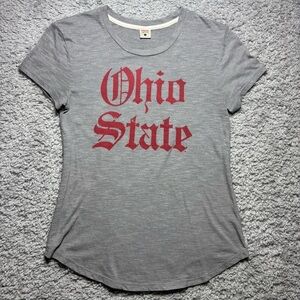 The Ohio State University Shirt Womens Small Crewneck Tee Old English Spellout